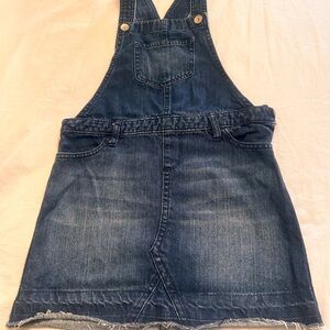 Denim Kids Overall Skirt
